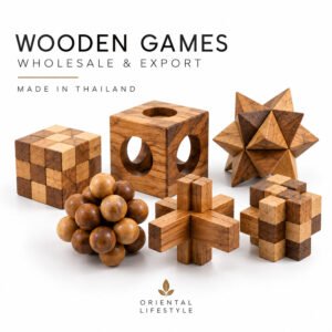 wooden games factory Chiang Mai